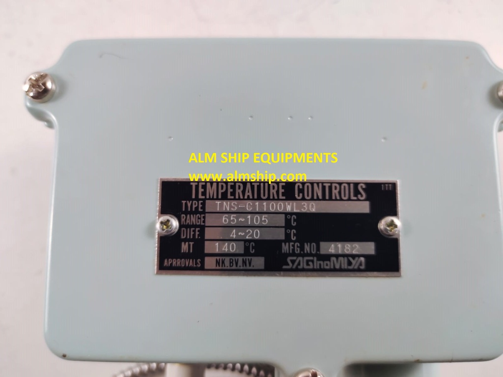Saginomiya TNS-C1100WL3Q Temperature Control Switch Range 65 Saginomiya TNS-C1100WL3Q Temperature Control Switch Range 65